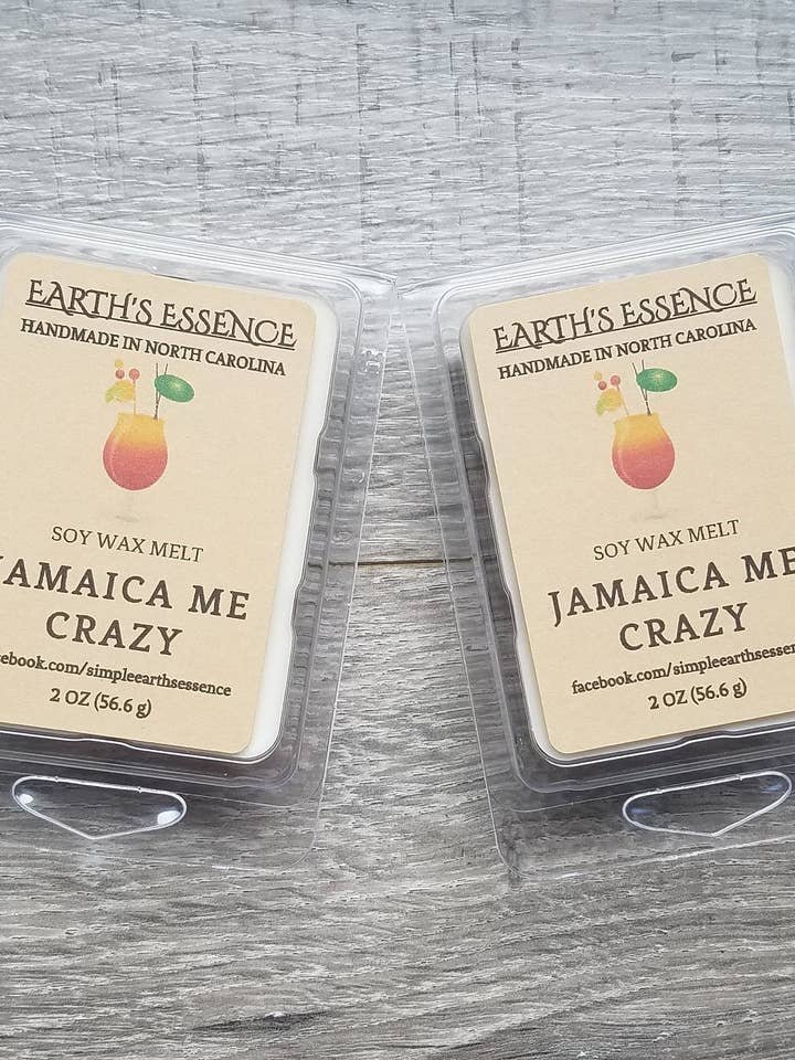 Jamaica Me Crazy 2 oz Sojawas Smeltblokjes voor wholesale door Earth's Essence
