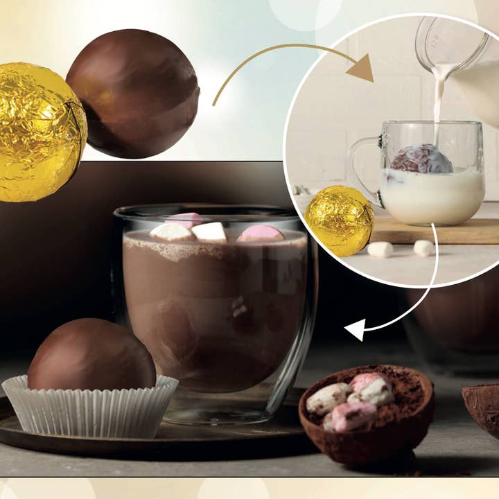 SureShot - Wholesale Hot Cocoa Mix/Kit - 89077 Brasserie à Paris Chocolate Bomb with Marshmallows1