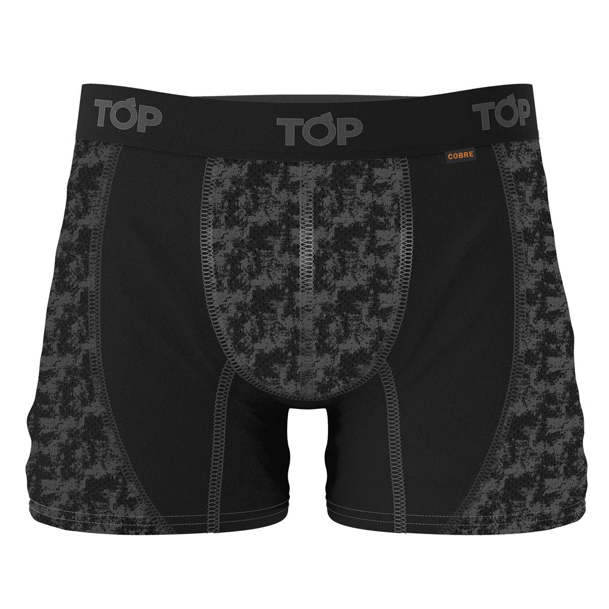 TOP - Vente Sous-vêtements – homme - Boxer cuivré pour homme, lot de 3, microfibre et cuivre1