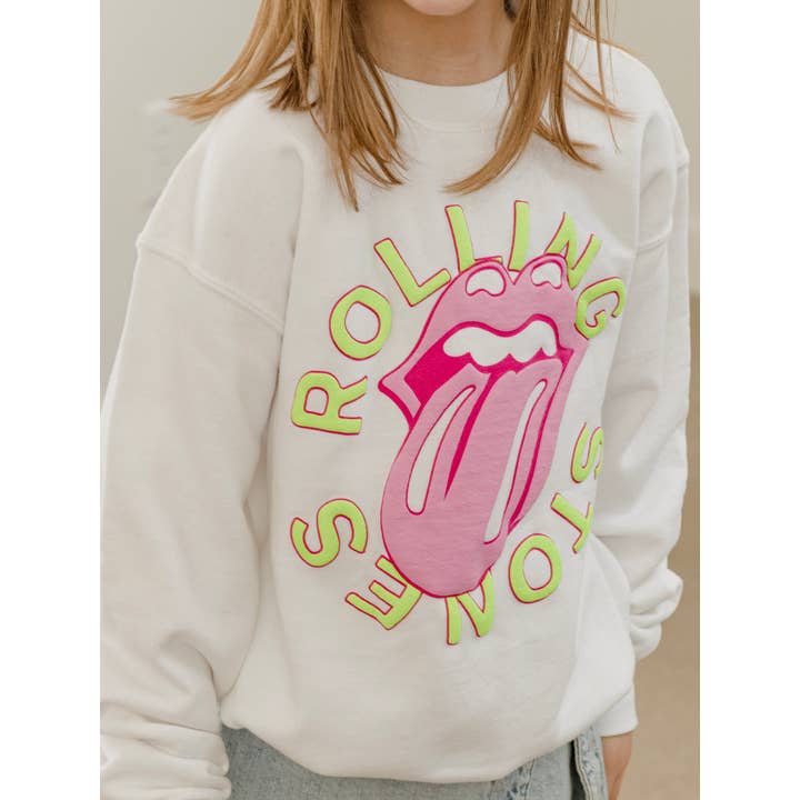 Children's Rolling Stones Neon Puff Lick White Sweatshirt and other Purchase Wholesale children's sweatshirts. Free Returns & Net 60 Terms on Faire trending on Faire.