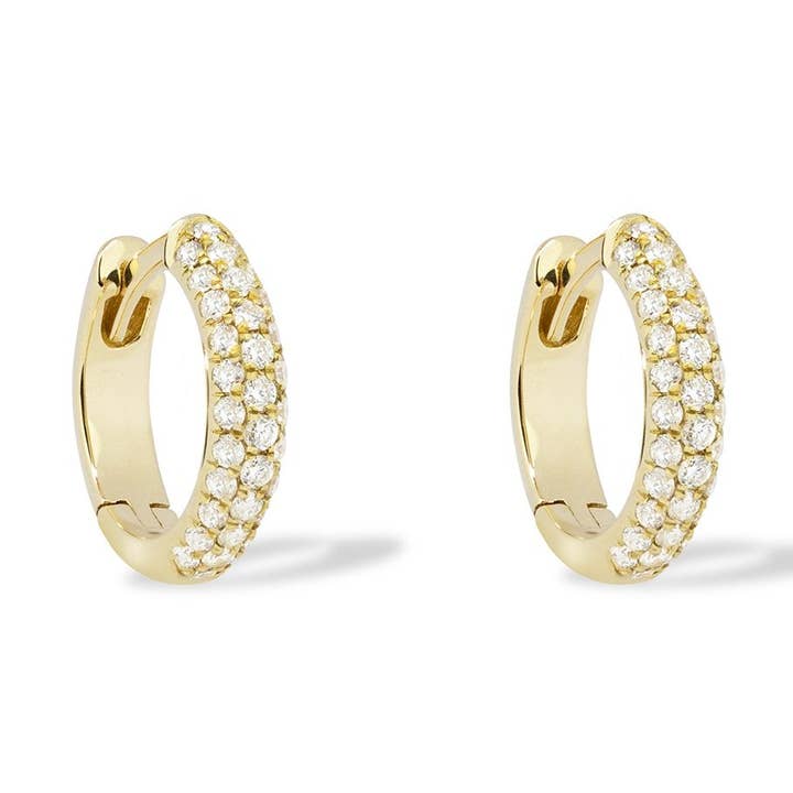 Pavé Huggie for wholesale by Maya Brenner