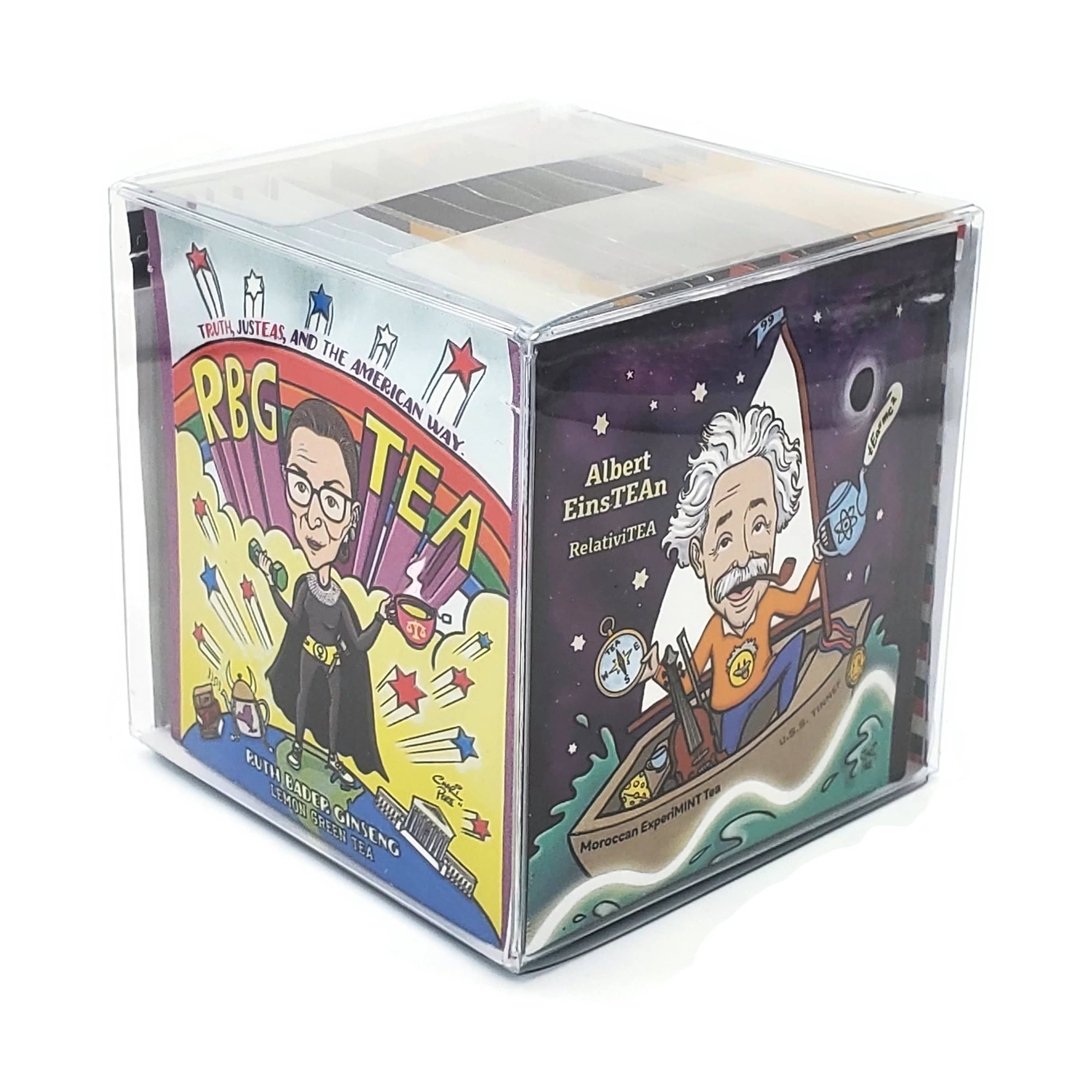 The TeaBook - Wholesale Tea Bags - Jew-TEA-ism Organic Tea Sampler (Amy, Albert, RBG, Tiego)0