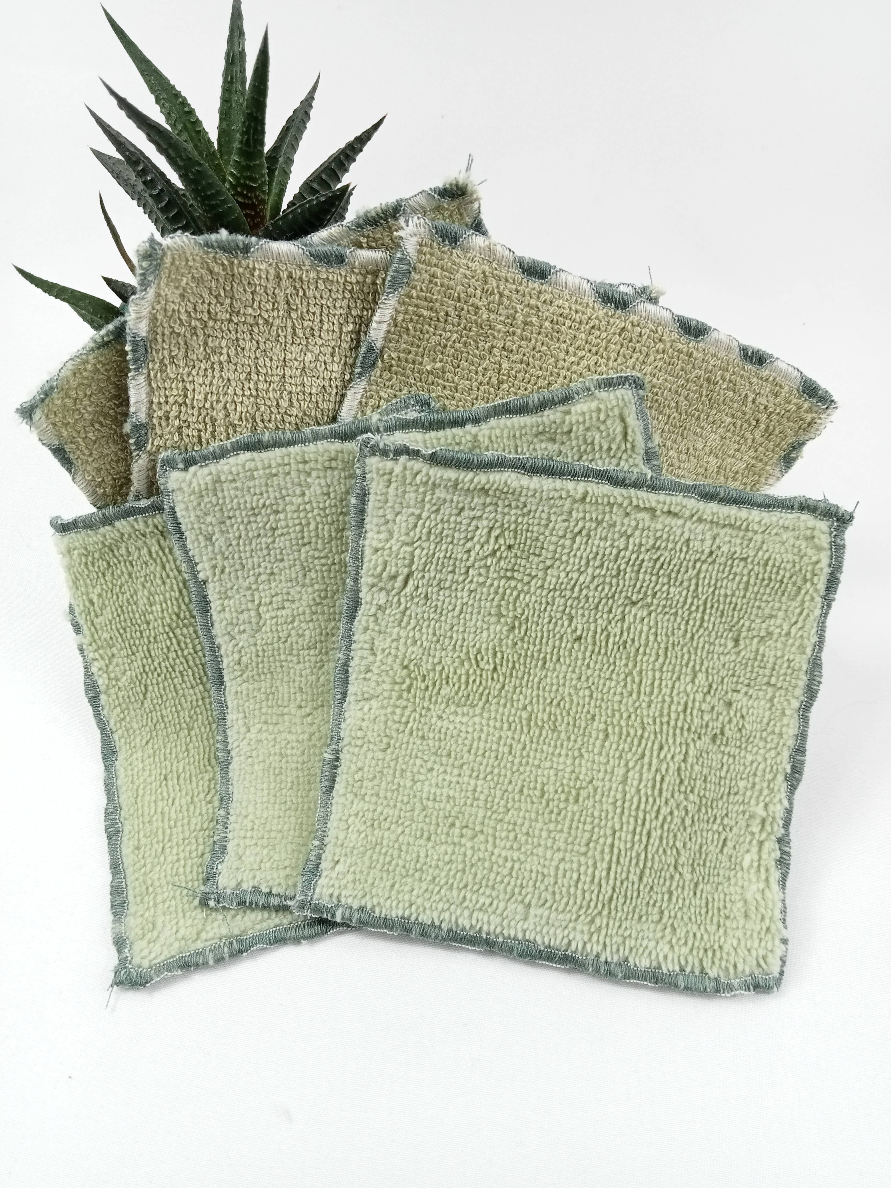 ZHENZHI – wholesale Face & body wipes – Set of 6 double-sided bamboo makeup remover pads6