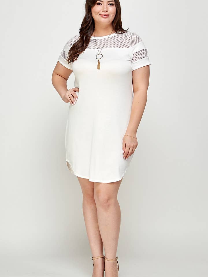 Tee-shirt de baseball sportif - KY18070-D pour la vente par Haute Fox Plus Size & Contemporary