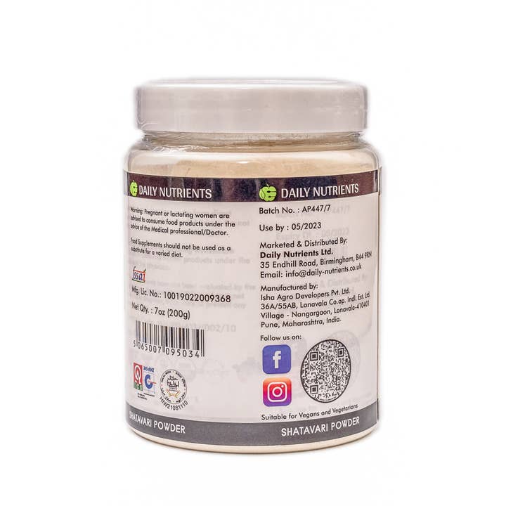 Daily Nutrients – wholesale Protein/superfood powder – SHATAVARI POWDER3