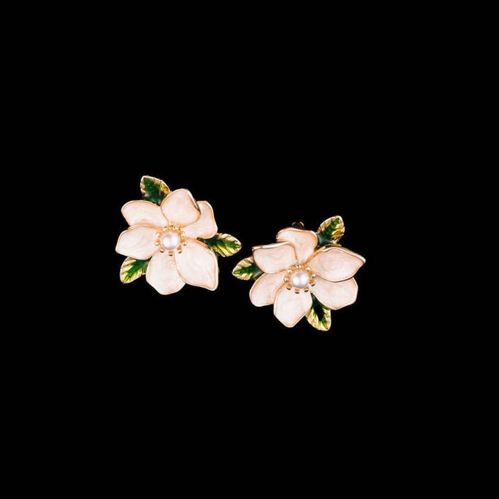 Magnolia Stud Earrings for wholesale by Steward & James
