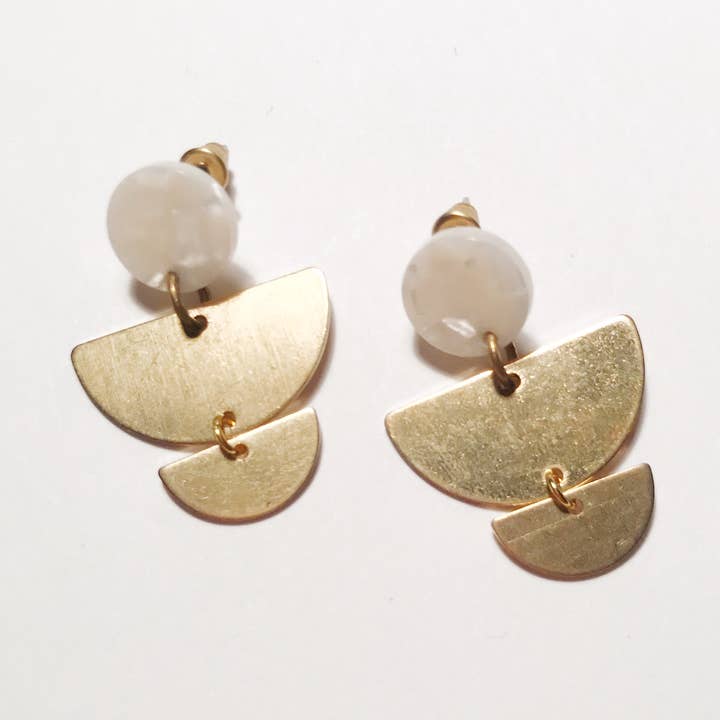 Halbmond-Eclipse-Ohrringe für den Großhandel von Sophia Louiz