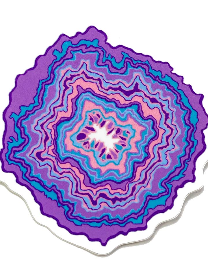 Geode Sticker for wholesale by Smallest Dad Studio