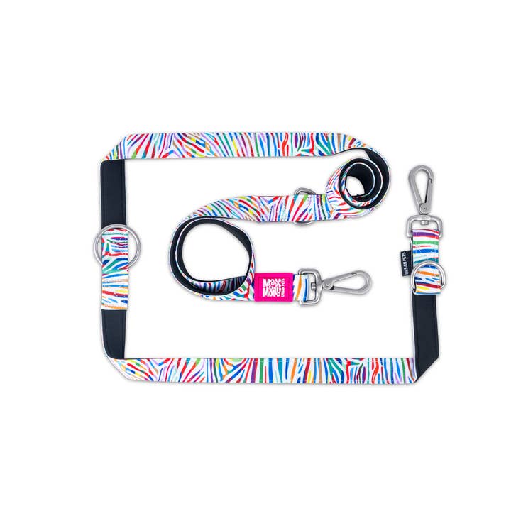 Dog Multi-Function Leash - Magic Zebra for wholesale by Max & Molly