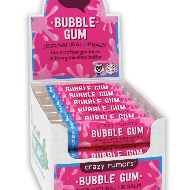 Crazy Rumors - Venta al por mayor Bálsamos labiales - Bálsamo Labial de Chicle Vegano y Natural