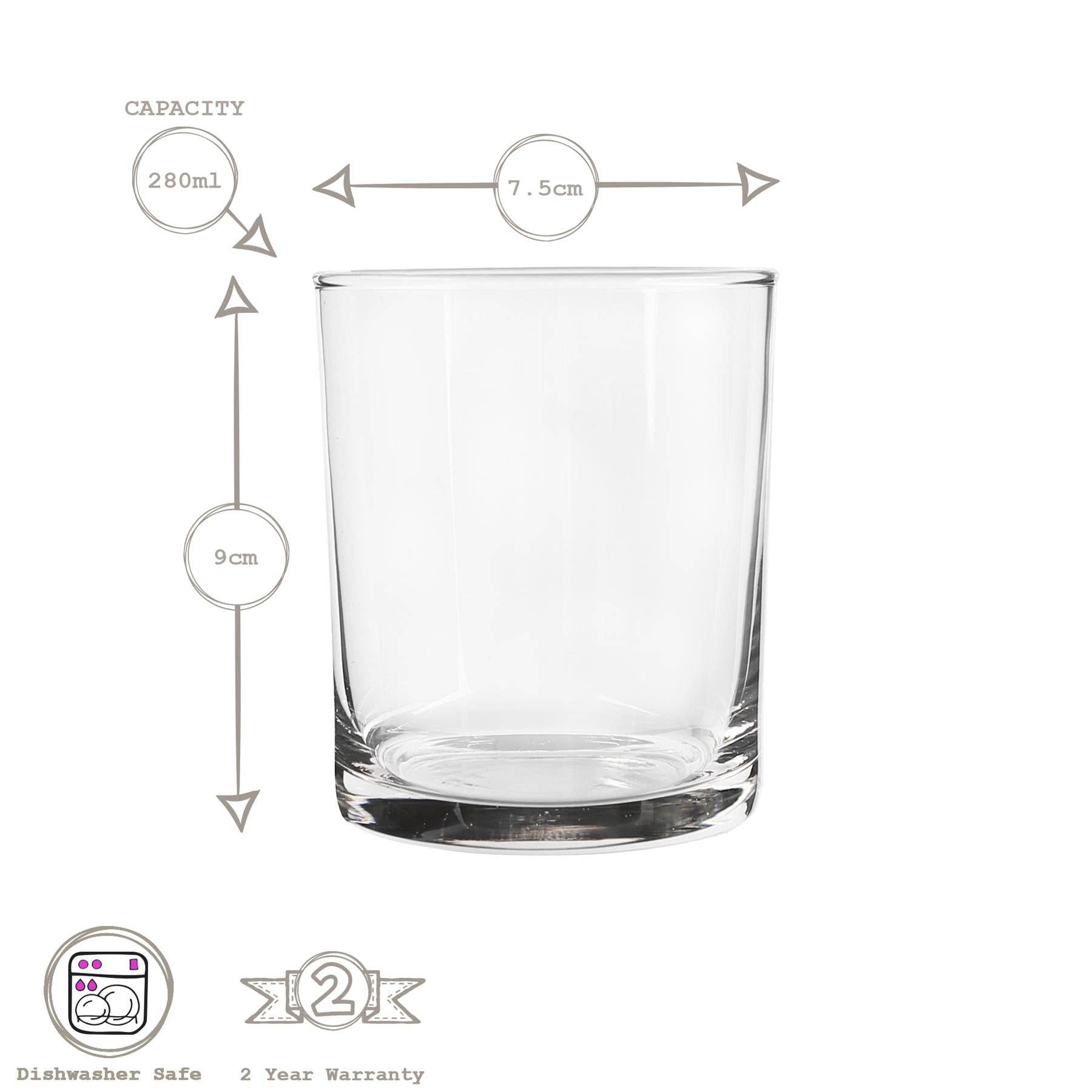 Rinkit Ltd - Wholesale Cocktail/Liquor Glass - 280ml Liberty Whiskey Glass - By LAV5