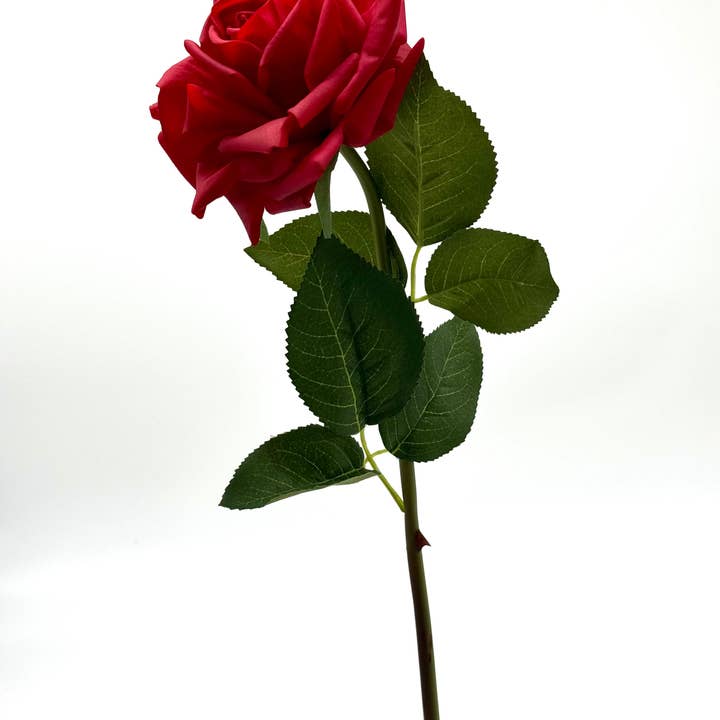 JKF & Co Pty Ltd - Wholesale Artificial Flowers - Abby Real Touch Rose Red