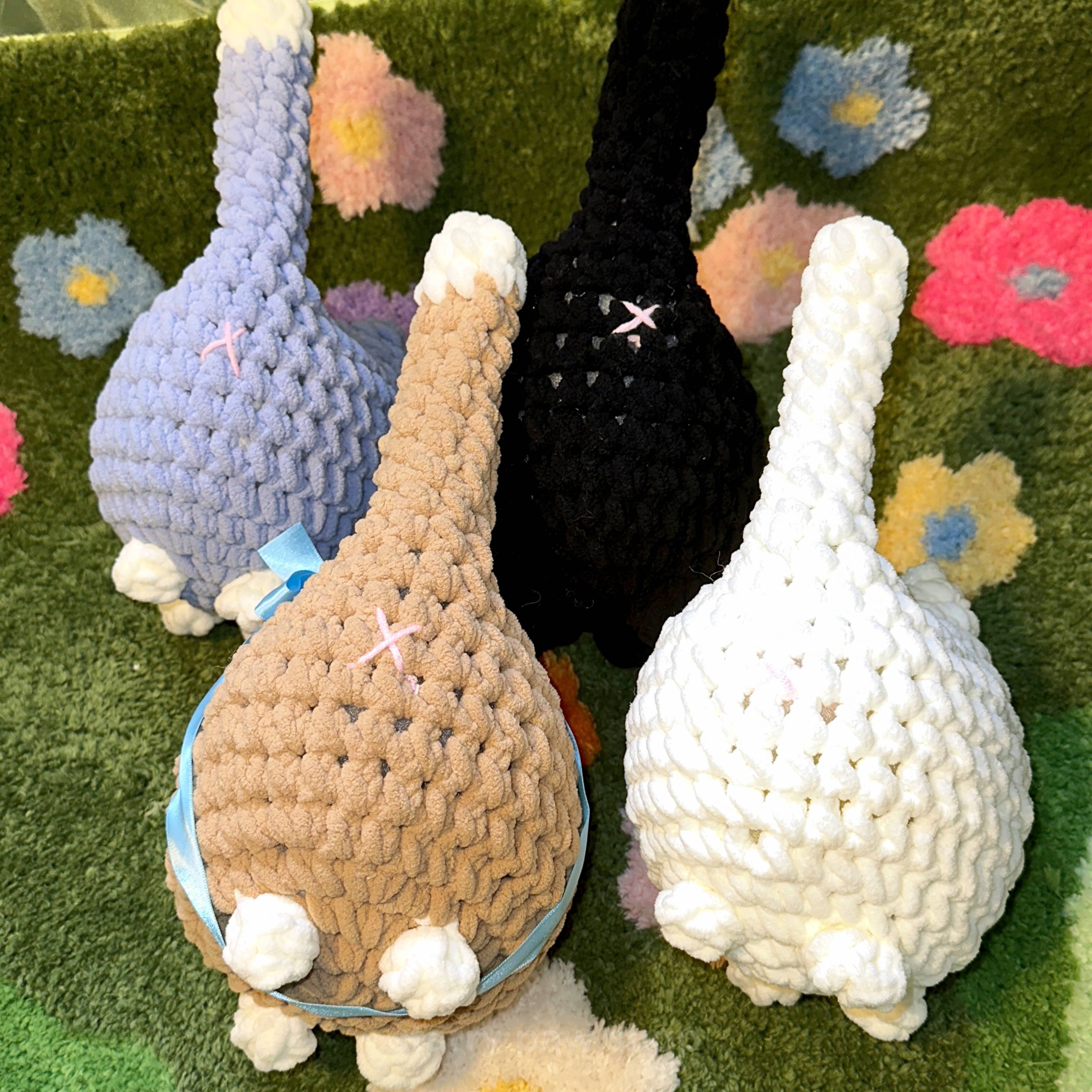 Starry Paw Shop - Wholesale Stuffed/Plush Toy - Kids & Baby - Cute Fat Crochet Cat | 4 Colors Large 8x10" No plastic parts10