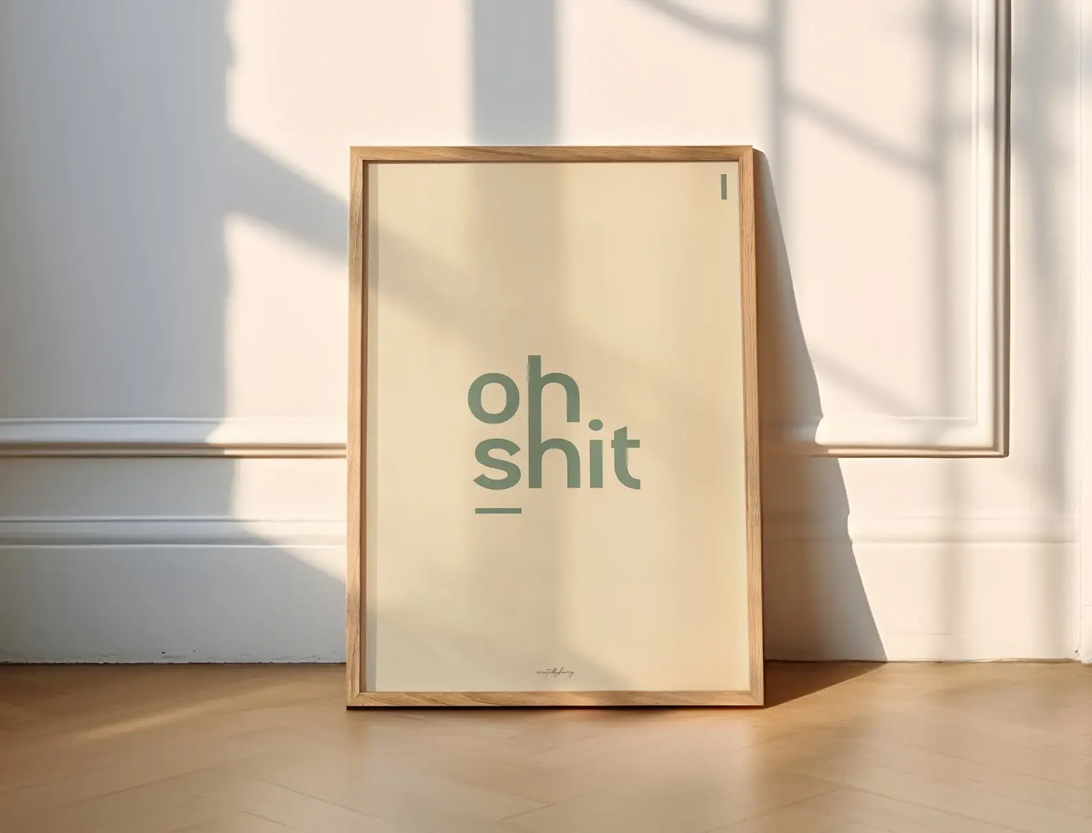 Createdbyharry - Wholesale Art Print - Oh Shit Wall Art Print2