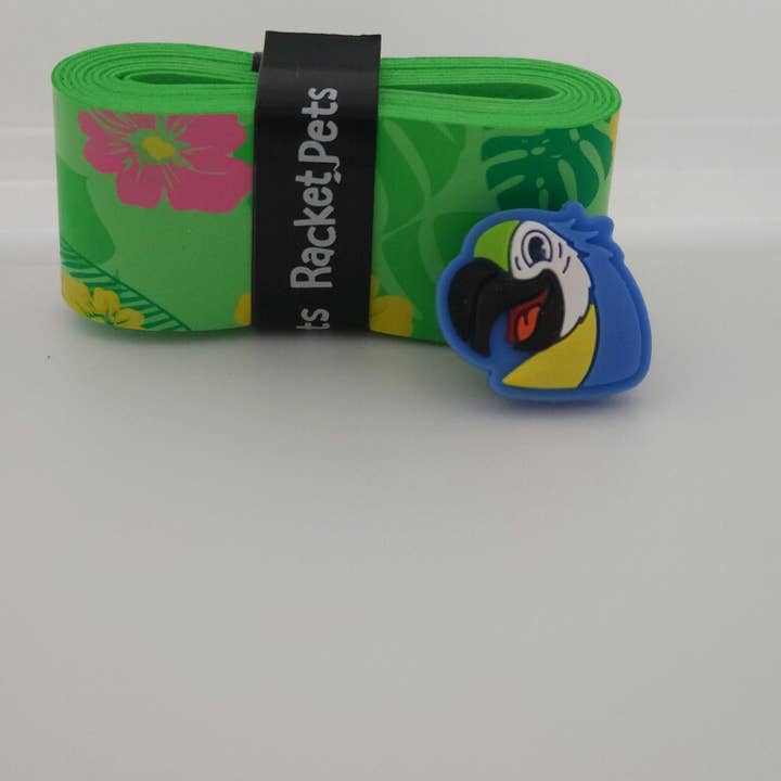 Racket Pets - Wholesale Sporting Accessories - Parrot Tennis Overgrip Tape and Matching Shock Absorbing 1