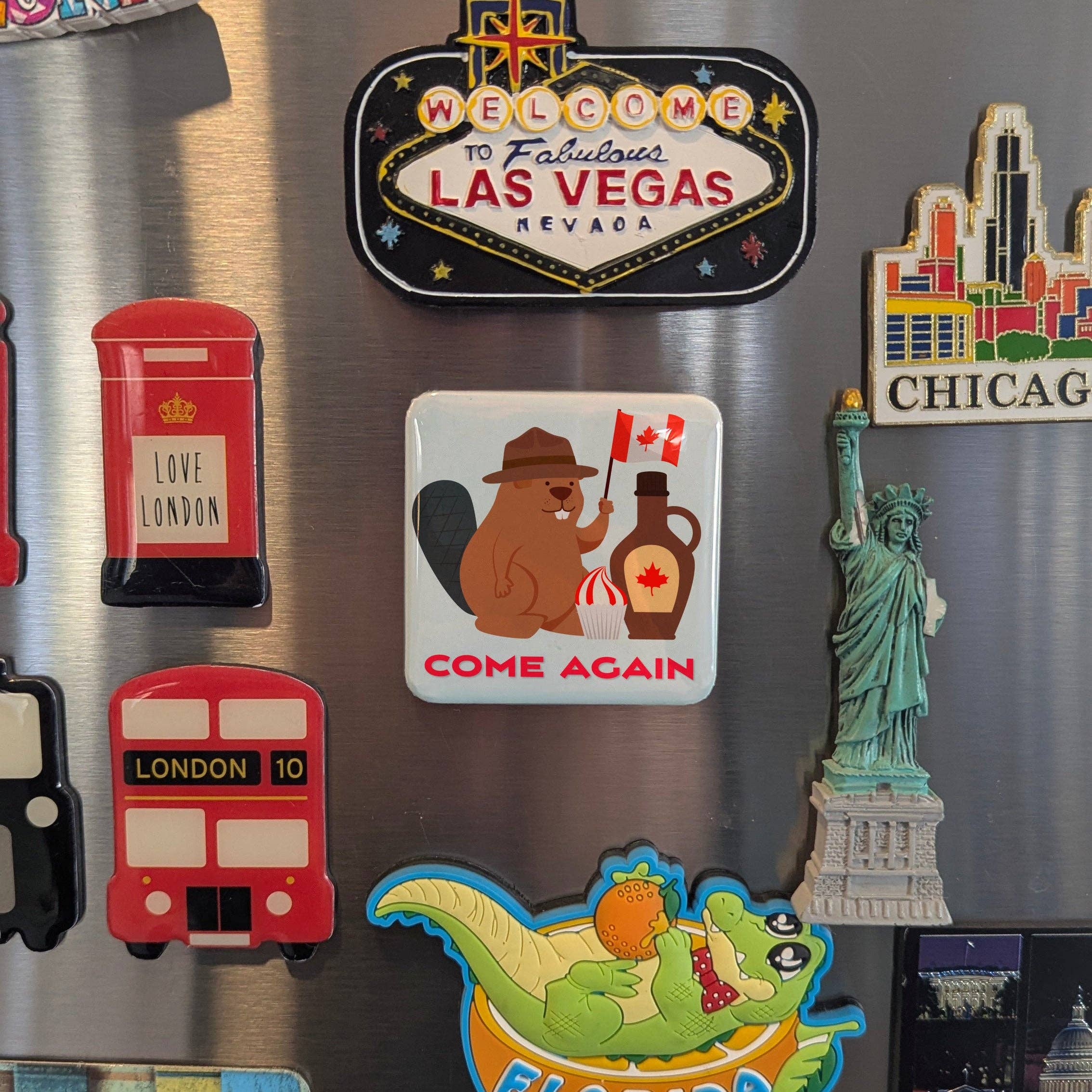 PhiloPerse - Wholesale Magnet - Beaver with Maple Syrup Fridge Magnet1