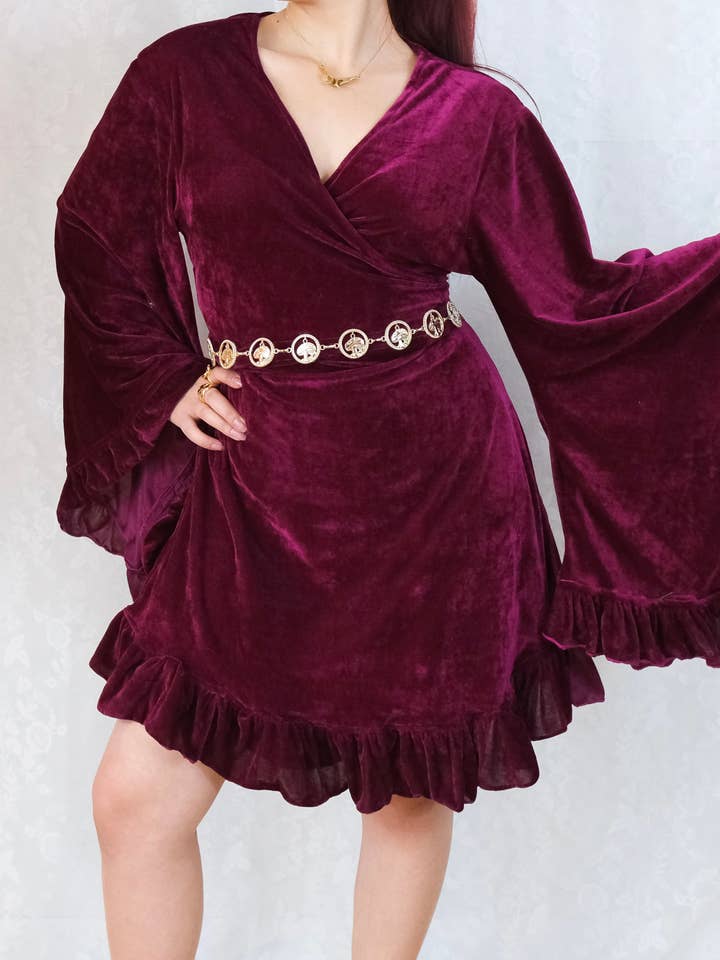 Velvet Boho Wrap Dress and other Purchase Wholesale luxxel. Free Returns & Net 60 Terms on Faire trending on Faire.