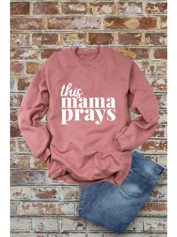 Top Avenue - Wholesale Grafisch sweatshirt - Dames - Deze fleecesweatshirts met ronde hals van Mama Prays, Christian, uniseks4
