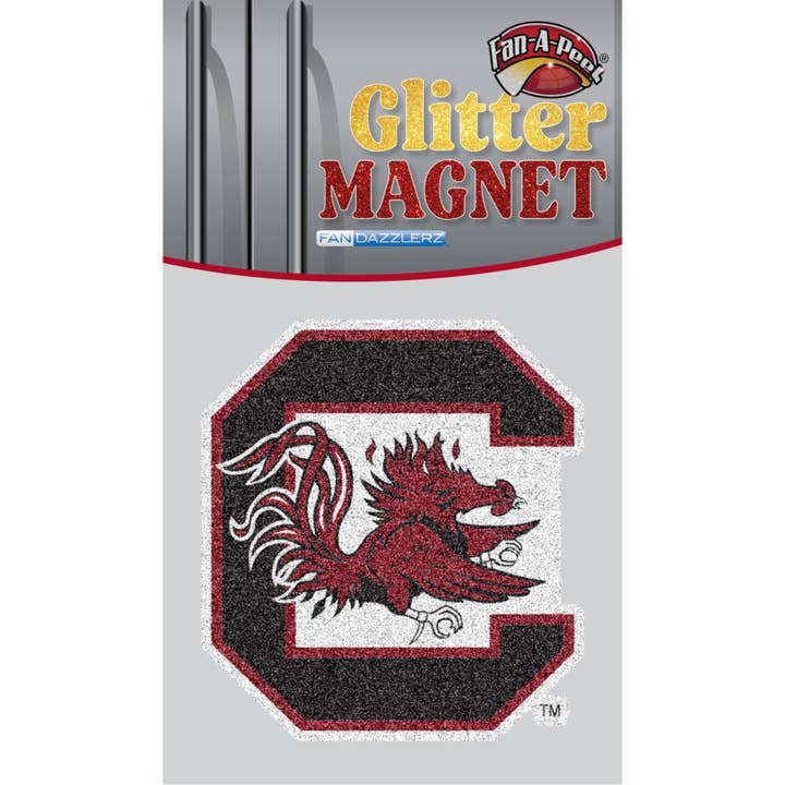 Imán con purpurina de Carolina del Sur para venta al por mayor de Fanapeel / Gamefaces