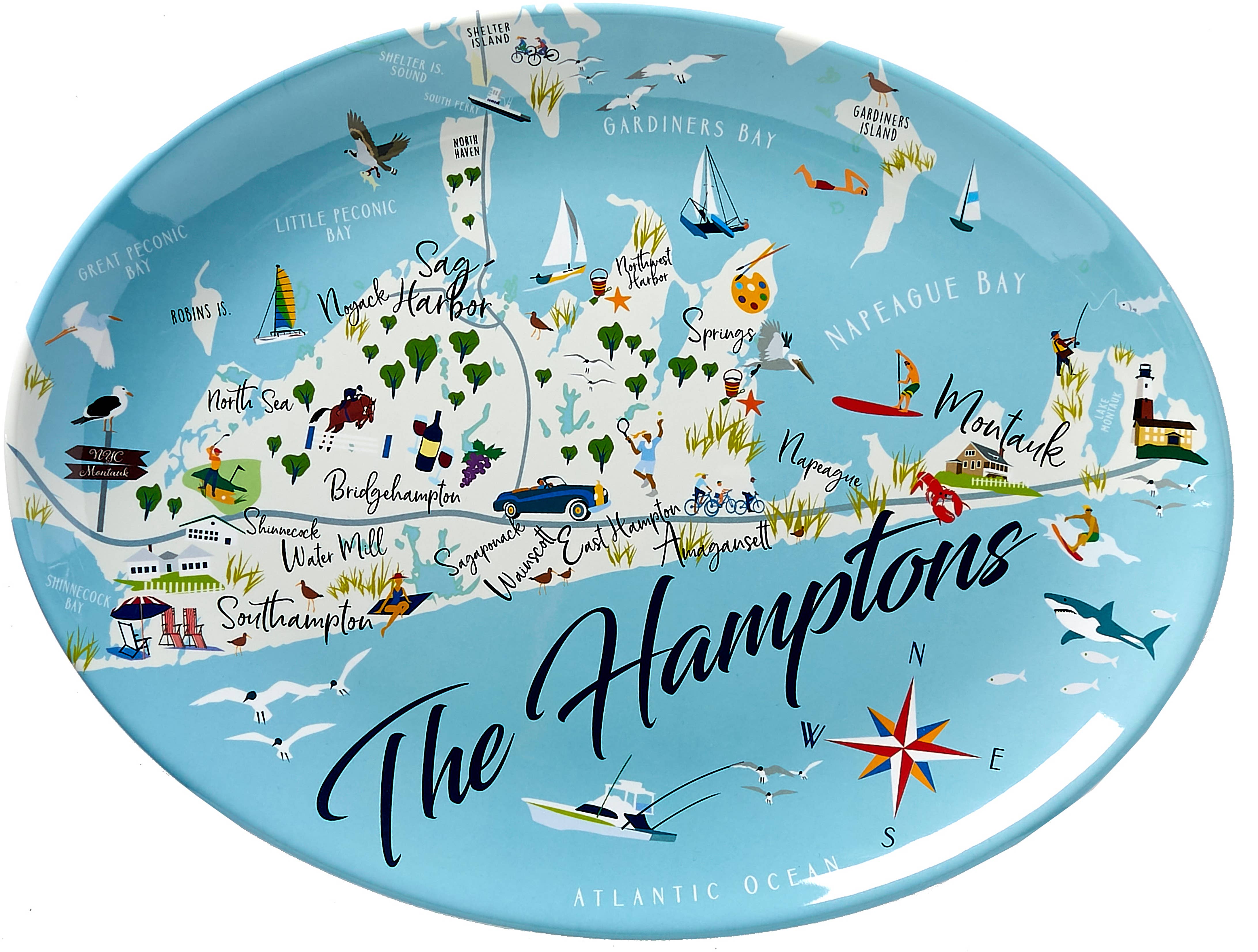Galleyware - Wholesale Platter - The Hamptons 16" Melamine Platter0