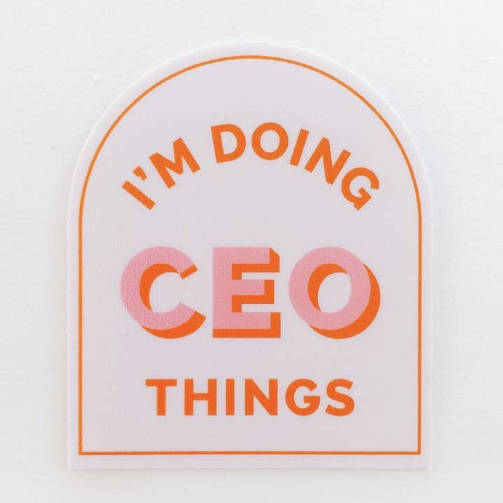 I'm Doing CEO Things Sticker for wholesale by Helloo SamSam Designs