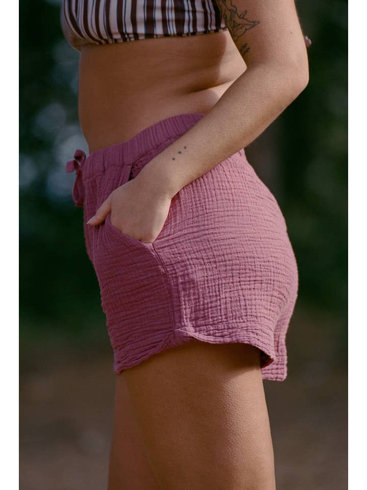 Nénés - Wholesale Shorts - Women's - Short Marra - Plum