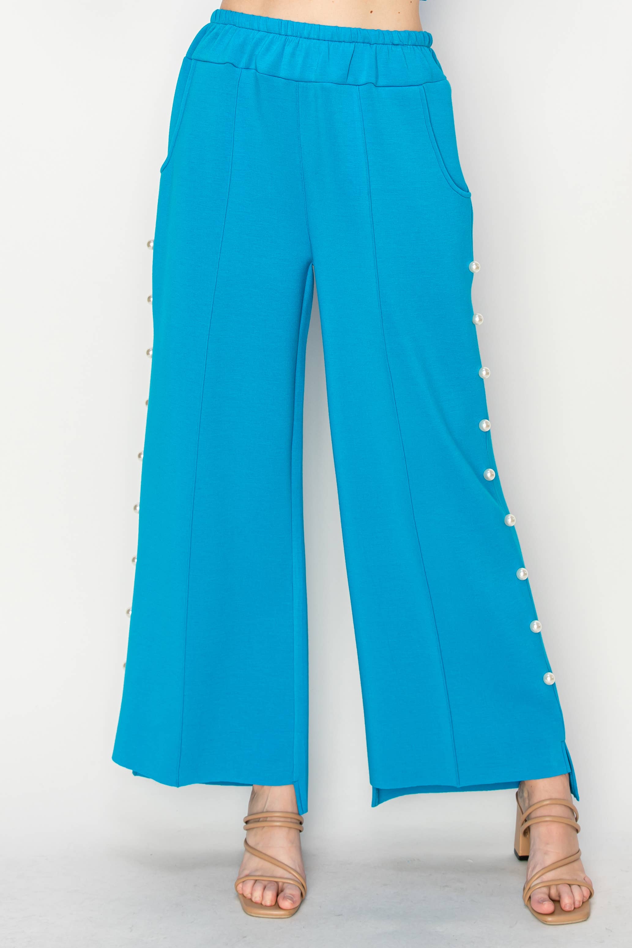 Joh Apparel – Großhandel Hose – Damen – Farrah French Scuba Pearl Lange Hose25