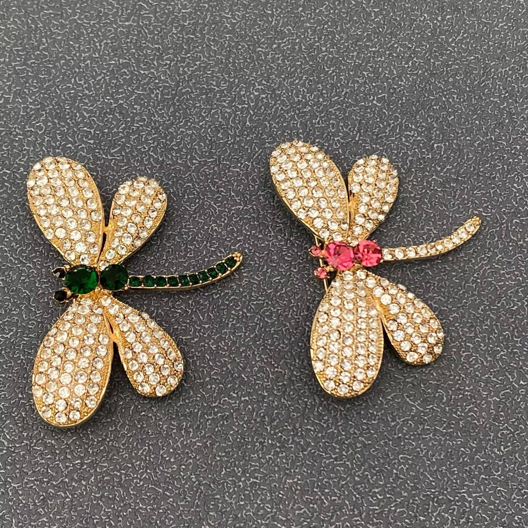 Mio Queena - Wholesale Brooch - Rhinestone Dragonfly Brooch Clothes Pin3