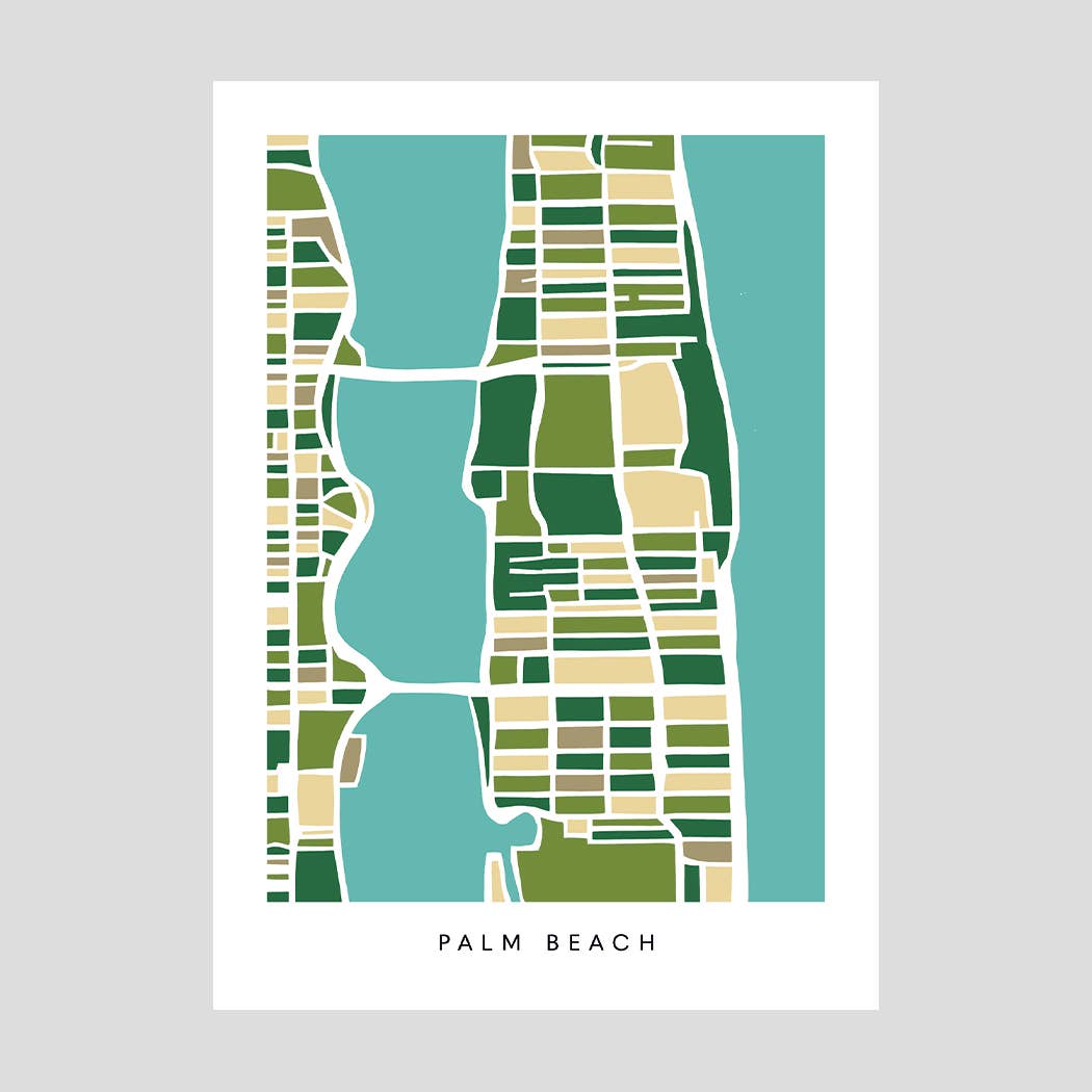 Faraway Places Paper - Wholesale Postcard Set - Miami, Palm Beach Neighborhood Print Postcards - Set of 102