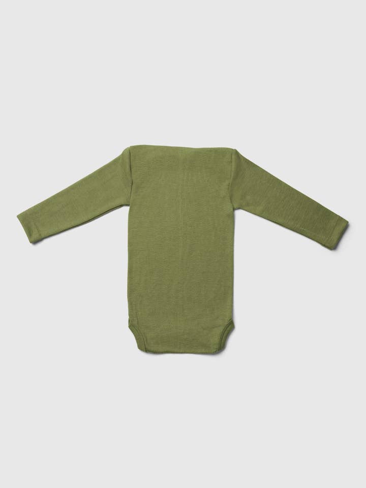 MINI LILA - Wholesale Bodysuit (Non-Footed) - Baby - Organic Merino Wool and Silk Long-sleeved Onesie11