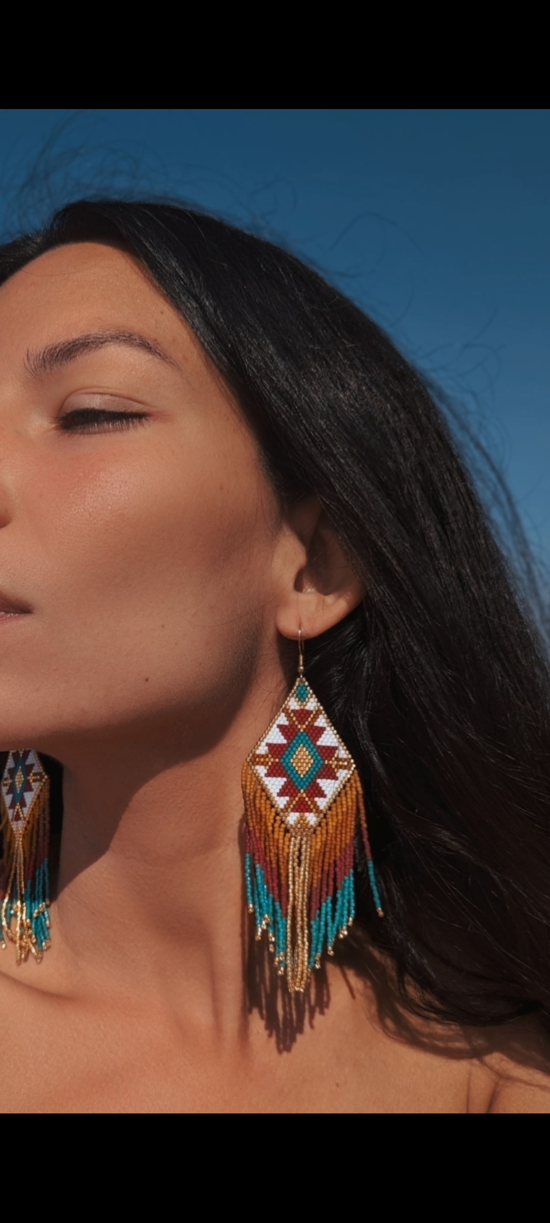 Agua del Río - Wholesale Dangle Earrings - Ethnic Colombian handmade earrings - SELVA2