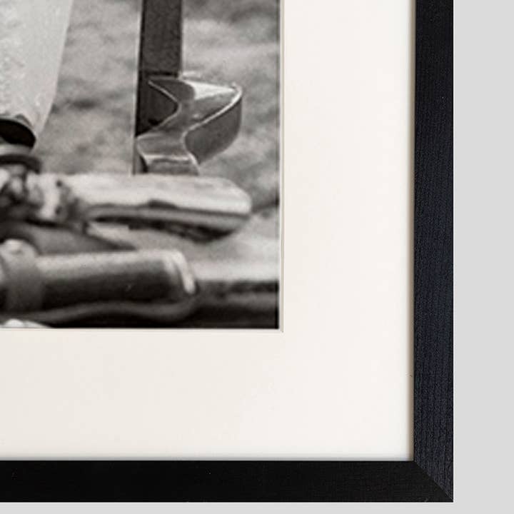 Black Brigitte Bardot on Set. Wall art print with frame. for wholesale on Faire11