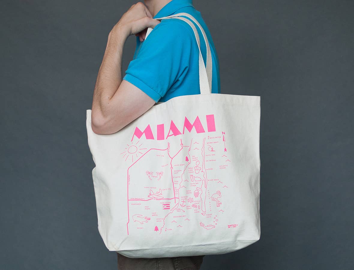 Maptote - Wholesale Tote Bag - Women's - Miami Beach Tote1