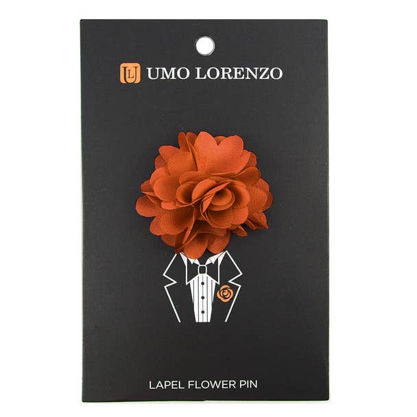 Selini New York - Wholesale Lapel Pin/Button - Solid Mini Bouquet Clutch Back Flower Lapel Pins6