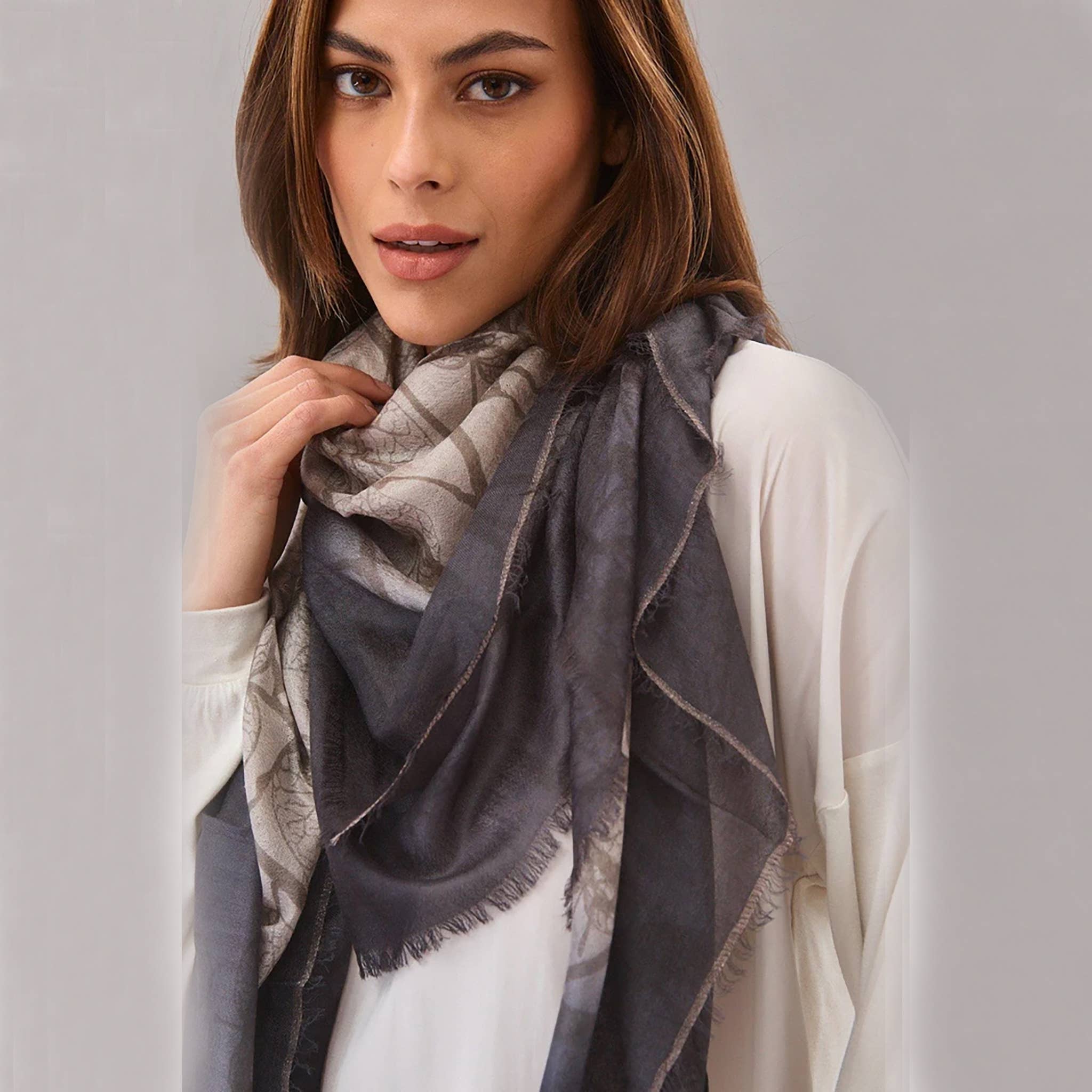 Blue Pacific - Wholesale Scarf - Unisex - Cashmere Blended Scarves with Specialty Metallic Threading21