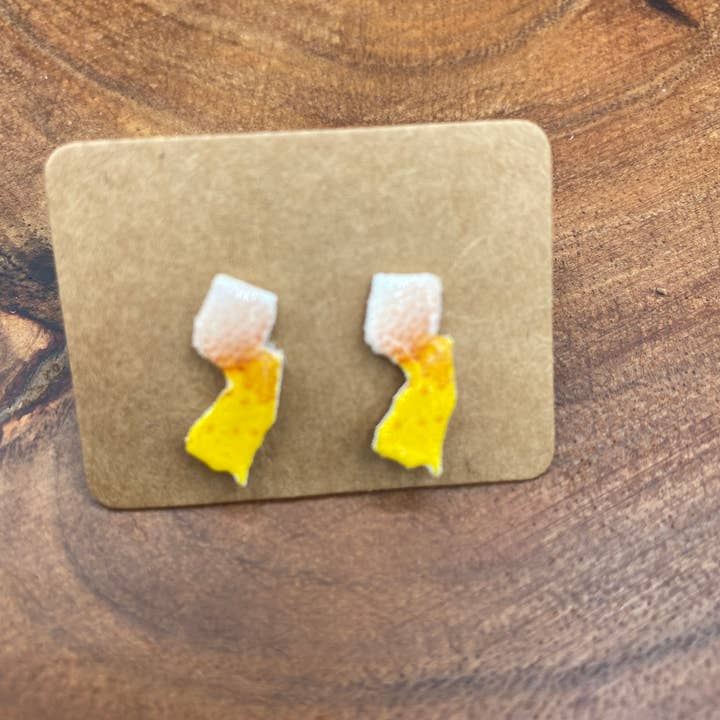 Boucles d'oreilles Beer Post du New Jersey pour la vente par GeekyBeerGal