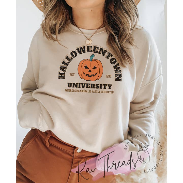 Halloween university crewneck sweater, Halloween sweatshirt for wholesale by Kai Threads