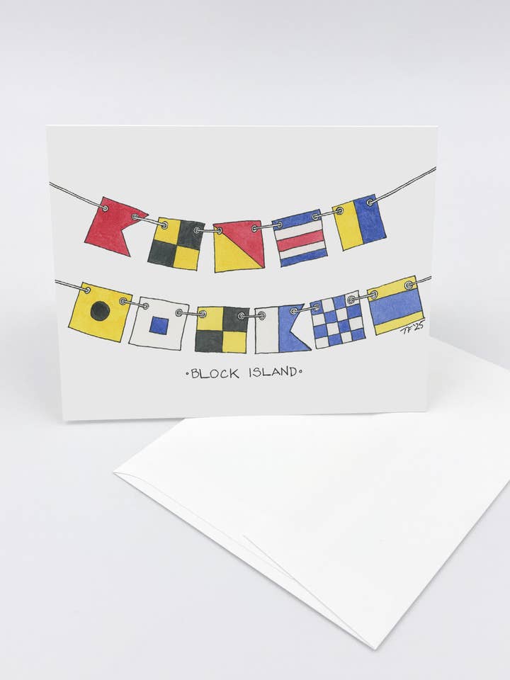 Block Island, Coastal Card for wholesale by Toute-Petite