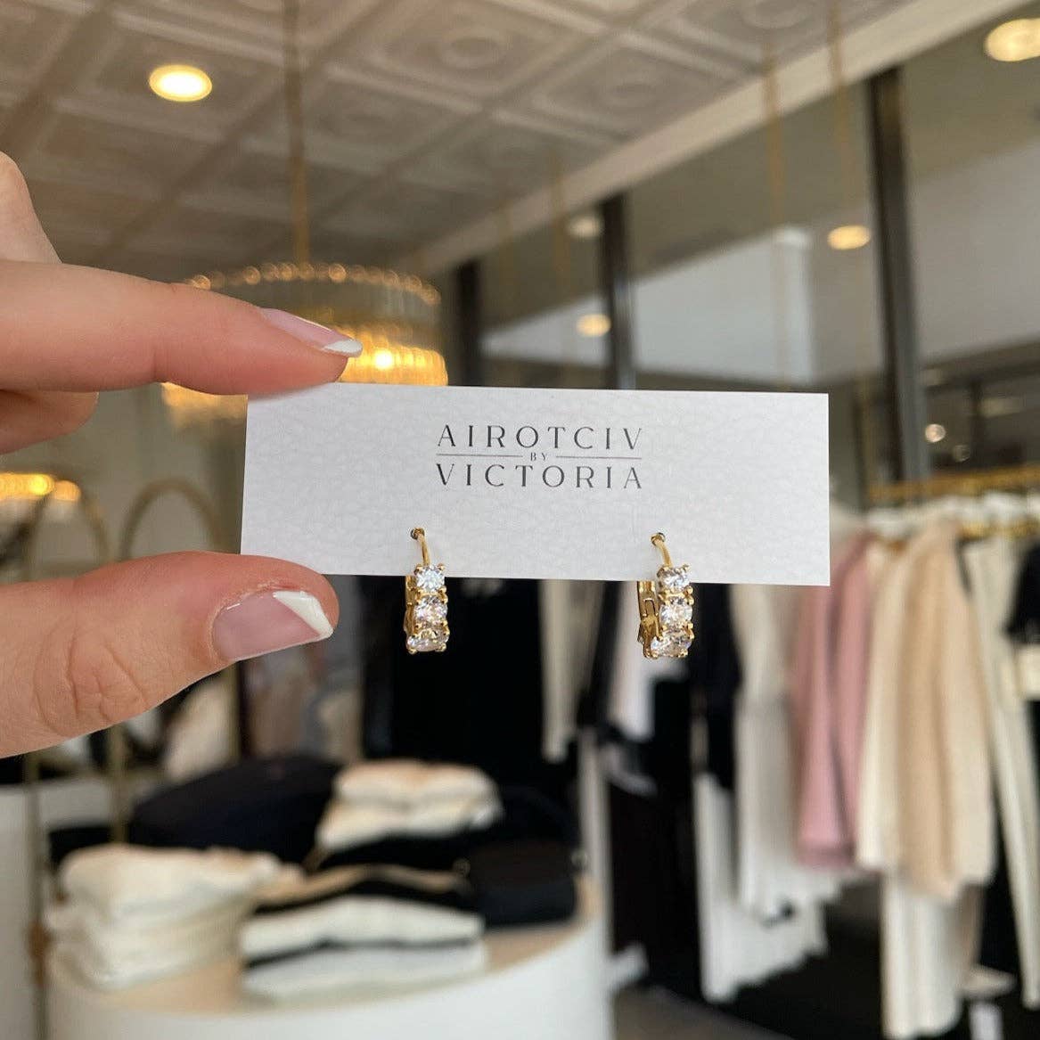 Airotciv by Victoria - Wholesale Huggie Earrings - Moscato2