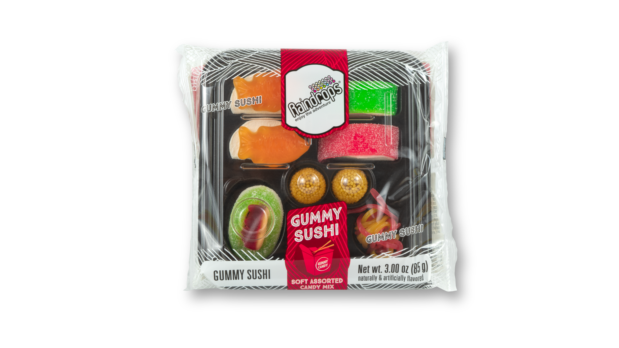 Grandpa Joe's Candy Shop - Wholesale Gummy - Raindrops Gummi Sushi, 3.00oz, 12ct Case2