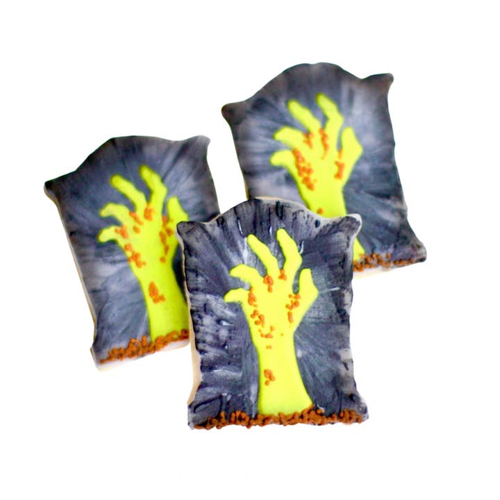 Sweet Sanctions LLC - Wholesale Cookie - Zombie Tombstone Cookies