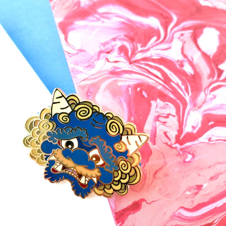 Shishido Creative - Vente Épinglettes/boutons - Pin’s Oni • Démon japonais / Yokai ogre3