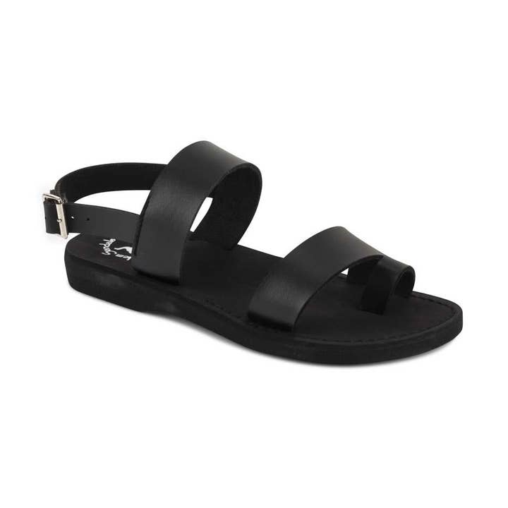 Carmel - Vegan läder Sandal | Svart för wholesale av Jerusalem Sandals