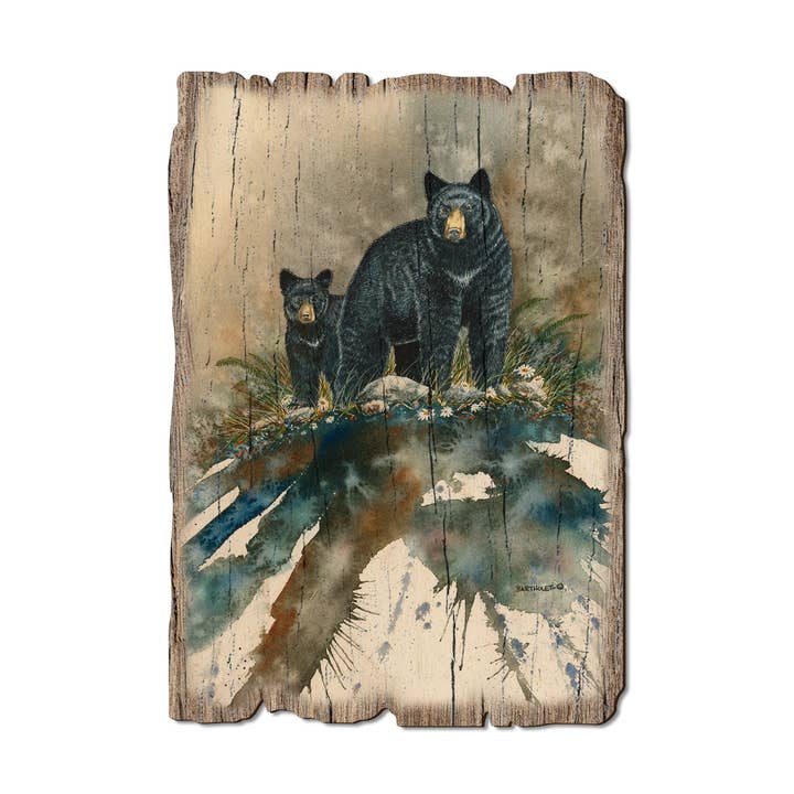 Steppin' Out Bears - Wood Rustic Edge Postcards & Magnets for wholesale by DaydreamHQ