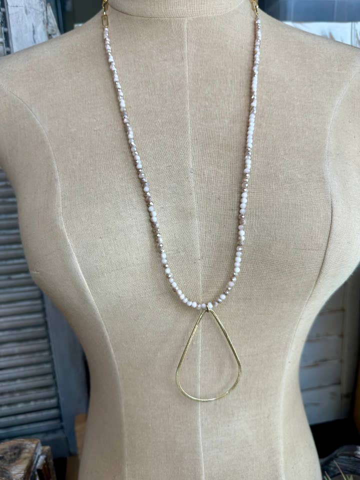 Blushing Gold Teardrop Necklace for wholesale by Scooples Jewelry