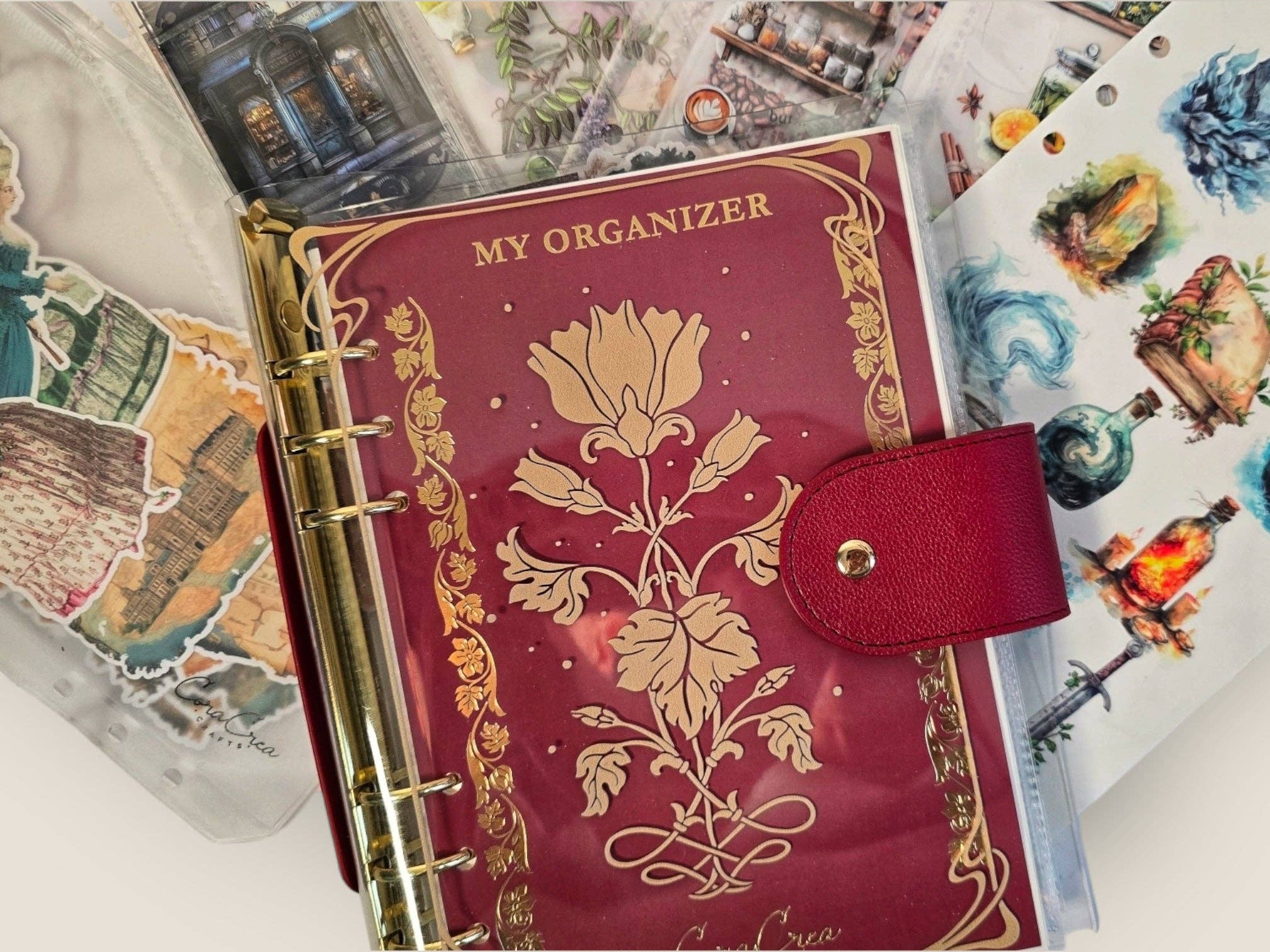 CoraCreaCrafts - Wholesale Desk Organizer - Flower Organizer Binder0