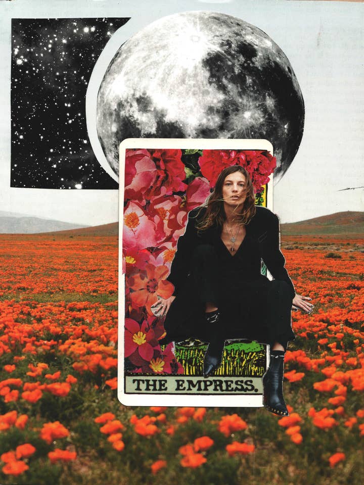 Tarot Collage Art Print (THE EMPRESS) for wholesale by Mary Snyder Artist