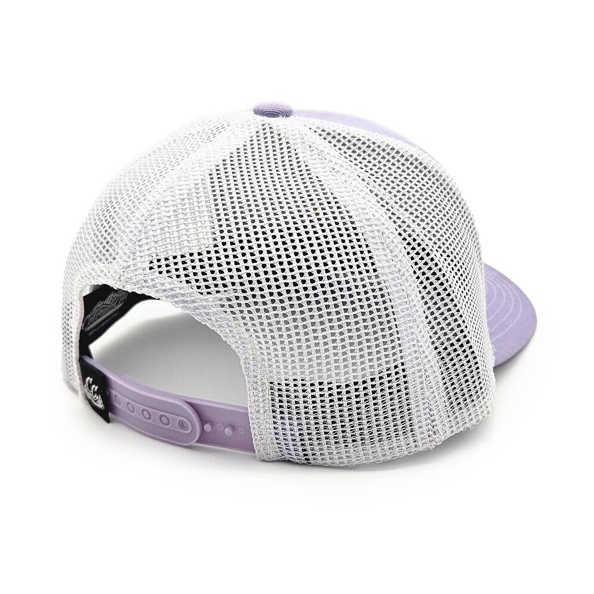 ColoradoCool Apparel - Wholesale Trucker Hat - Unisex - Mountain Bloom Trucker Hat - Purple/White1