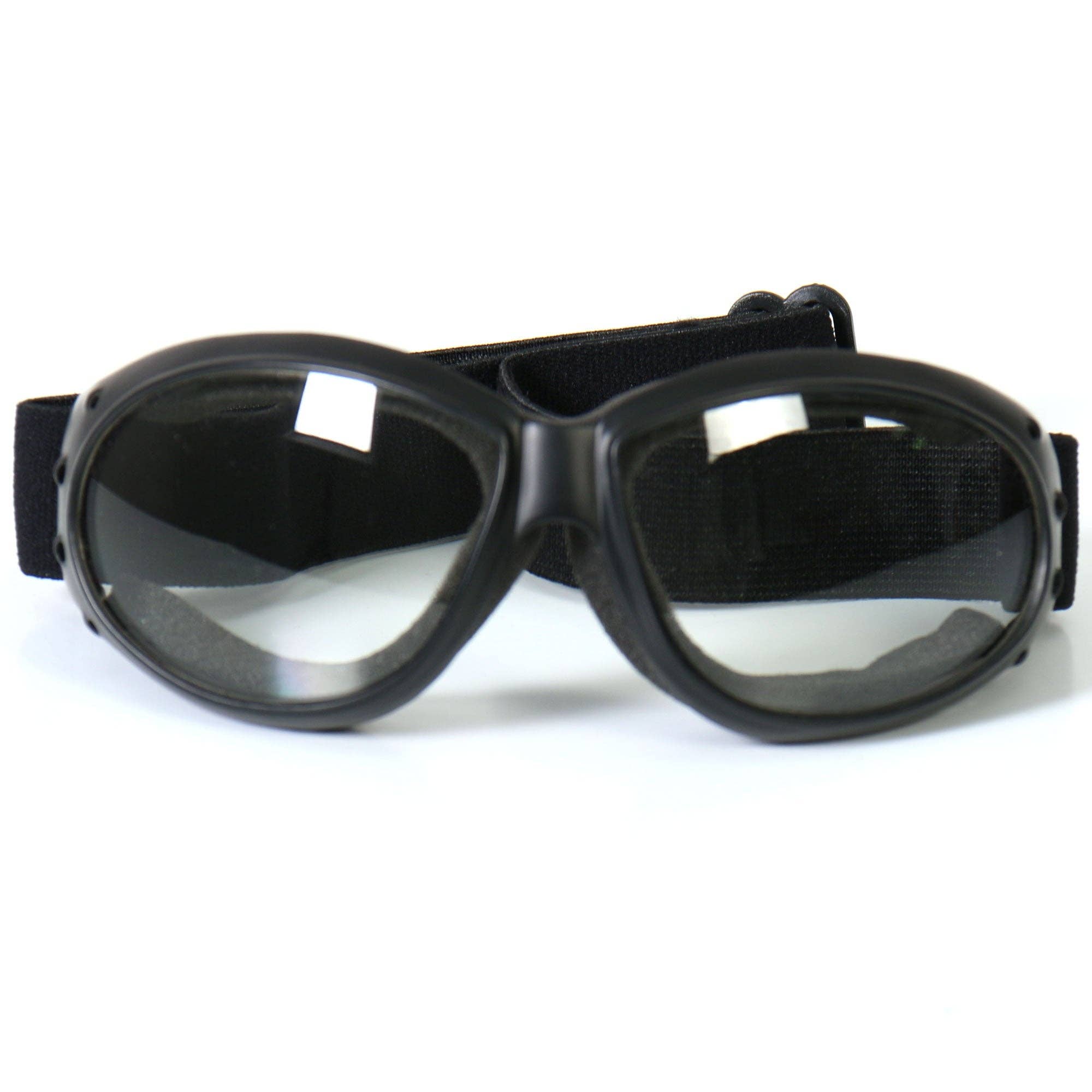 CLR Hot Leathers SGG1005 Eliminator Style Motorcycle Riding Goggles with Clear Lenses for wholesale on Faire1