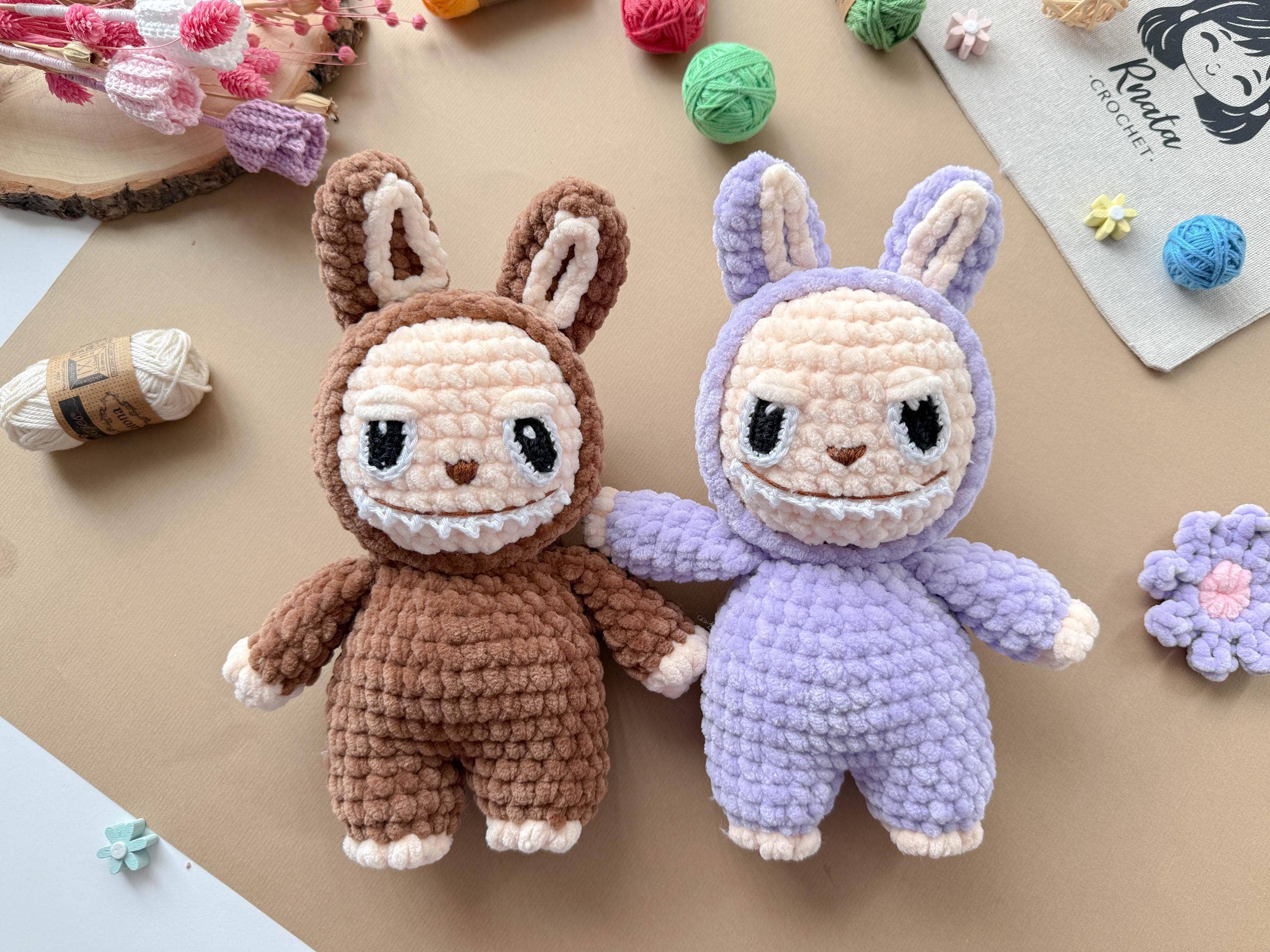 TOMOPOD LLC - Wholesale Stuffed/Plush Toy - Kids & Baby - Crochet Funny Labubu, Labubu Doll Decor Table, Cute Gift2